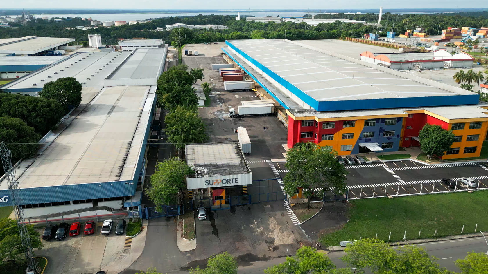 Vista aérea da unidade da Supporte em Manaus (AM)